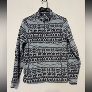 Chubbies Women's  1/4 Zip Fleece Sweater Size Small